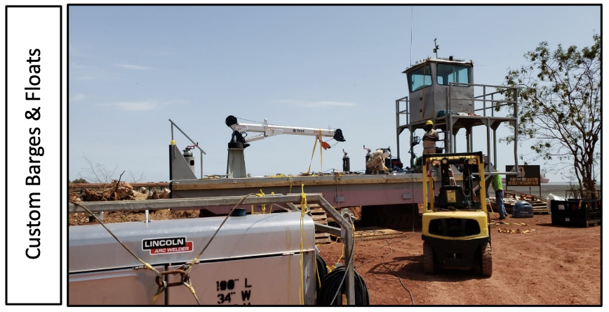 Custom Barges and Floats Custom Barges and Floats