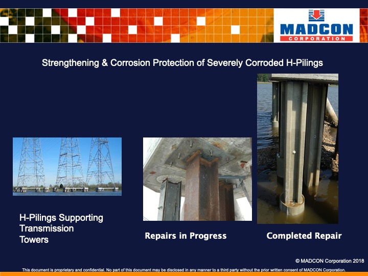 Corroded H piling repair