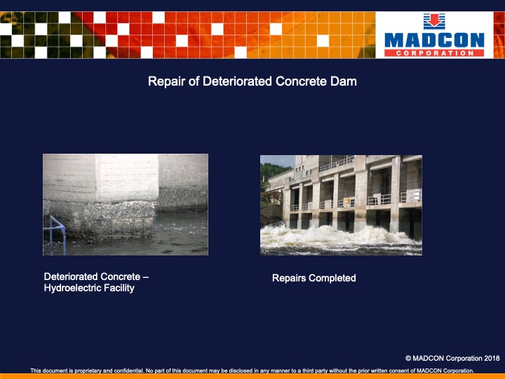Repair of Deteriorated Concrete Dam