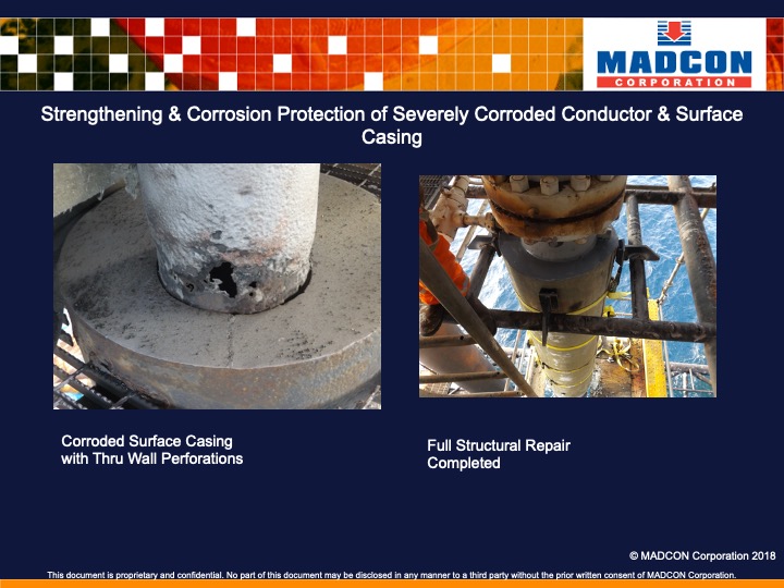 Strengthening & Corrosion Protection of Severely Corroded Conductor & Surface Casing